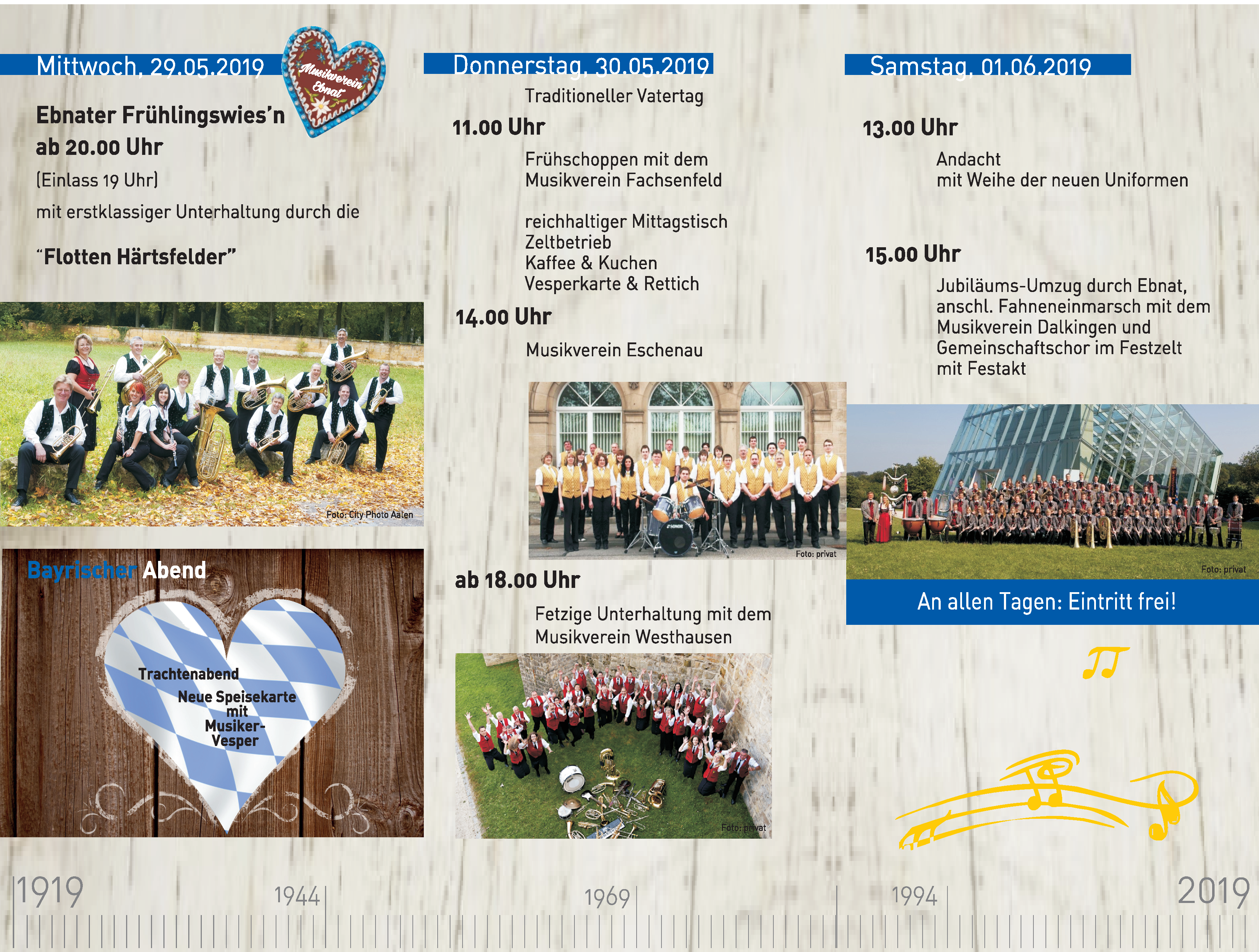Programm zum Festwochenende Image